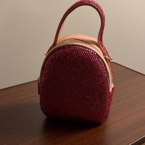Marc DeFang girls tote bag. All beaded and girly pink for the Princess.